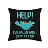 Turtle Lover Novelty Apparel Funny Turtle Help Fallen Can't Get