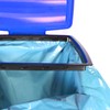 com-four® garbage bag stand with lid, can be set up