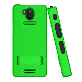 Wireless PROTECH Case Compatible with Sonim XP10 (XP9900), Protective Shell Case with Kickstand and Screen Protector (Lime Green)