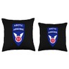 11th Airborne Division Patch - Arctic Angels Throw Pillow