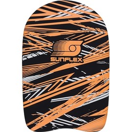 Sunflex® Kickboard Action Pro Orange Neoprene Swimming Board for Swimming Learning Swimming Pool Sea Swimming Aid for Children and Adults Training and Fun in the Water