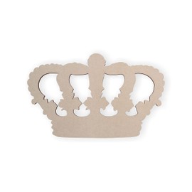 Crown King Wooden Shape, Crown Cut Out- Crown Wall Art, Wall Decor, Home Decor, Wall Hanging, Unfinished and Available with Many Sizes to Choose from