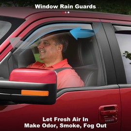 Side Window Deflectors Rain Guards Vent Window Visors for Toyota Corolla 2009-2013 Front Rear