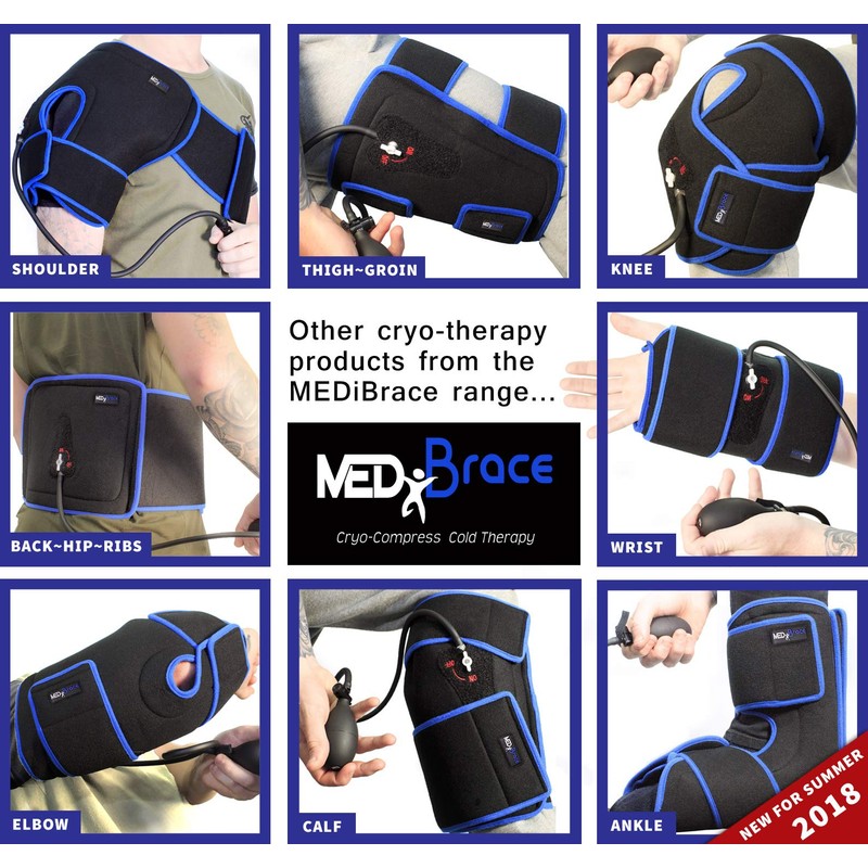 MEDiBrace Ice Cold Compression Injury Cuffs for Sports Professionals (Back)
