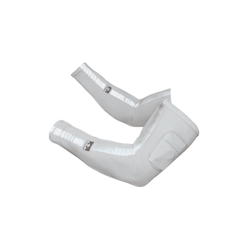Nathan Reflective Running Sleeves (Light Grey,Large/X-Large)