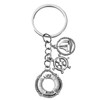 Sailing Boat Rudder Life Ring Nautical Marine Keyring Keychain