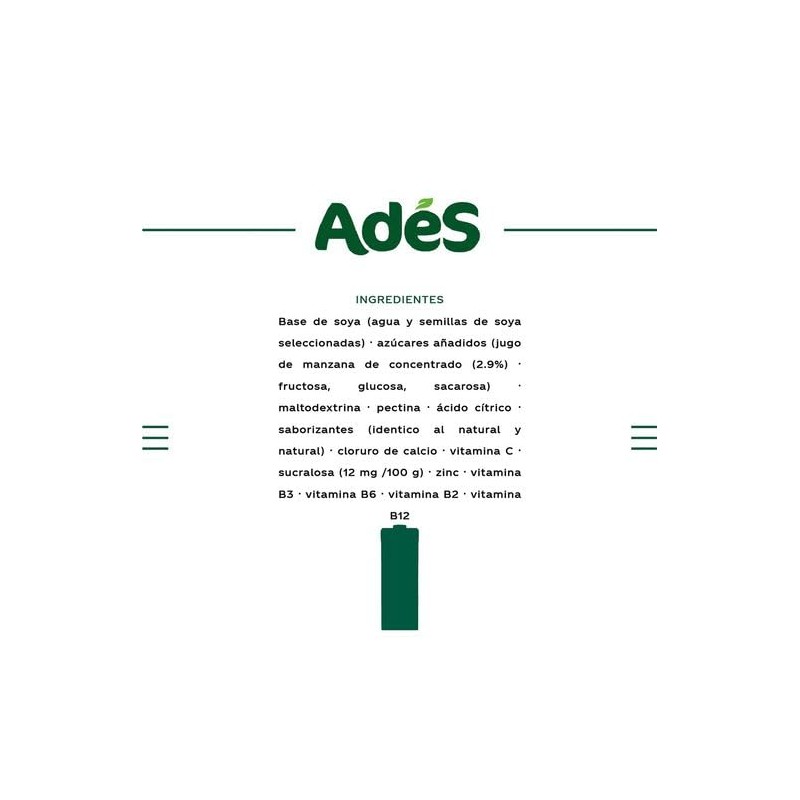 Ades Jugo de Soya Manzana 946 mL