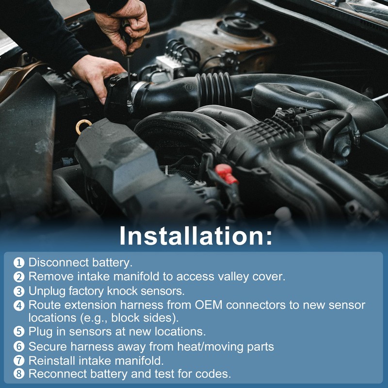 RATCHROLL for Gen 3 LS Knock Sensor Extension Relocation Harness