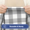 Smiry Picnic Table Cloth 2 Pack, Waterproof Elastic Fitted Tablecloths