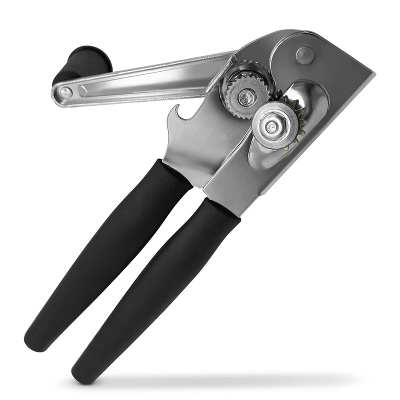 Commercial Can Opener, Manual Heavy Duty Hand Crank, Large Handheld