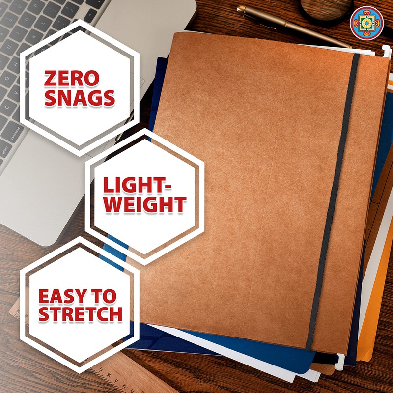 Mandala Crafts Black Barbed Elastic Cord - 100 Flat 9"