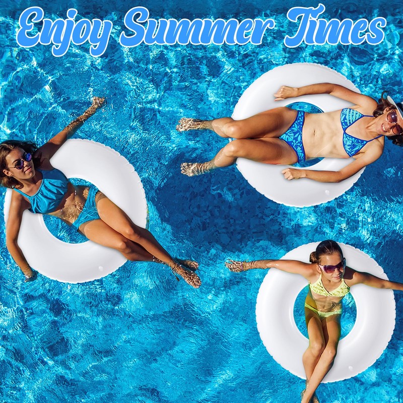 Gemscream 3 Pcs Jumbo Inflatable Pool Float 47.24 Inches Swimming