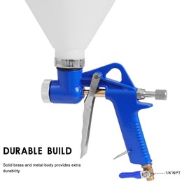 Drywall Wall Sprayer,Air Hopper Spray Gun 1.5 Gallon Paint Texture Tool with 3 Nozzle for Stucco Mud or Popcorn on Walls and Ceiling,Knockdown