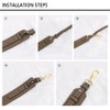 Grain Leather Purse Strap Adjustable Crossbody Replacement Straps for Handbags