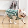 Knuffelen Dog Shirts Vest Cotton Striped T-Shirt, Sleeveless Stretchy Pet