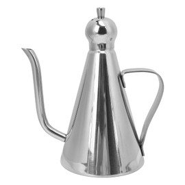 Olive Oil Can, Stainless Steel Oil Dispenser Oil Storage Can Leakproof Modern Easy to Use Olive Oil Pot for Olive Oil Liquid Seasoning (350ML)