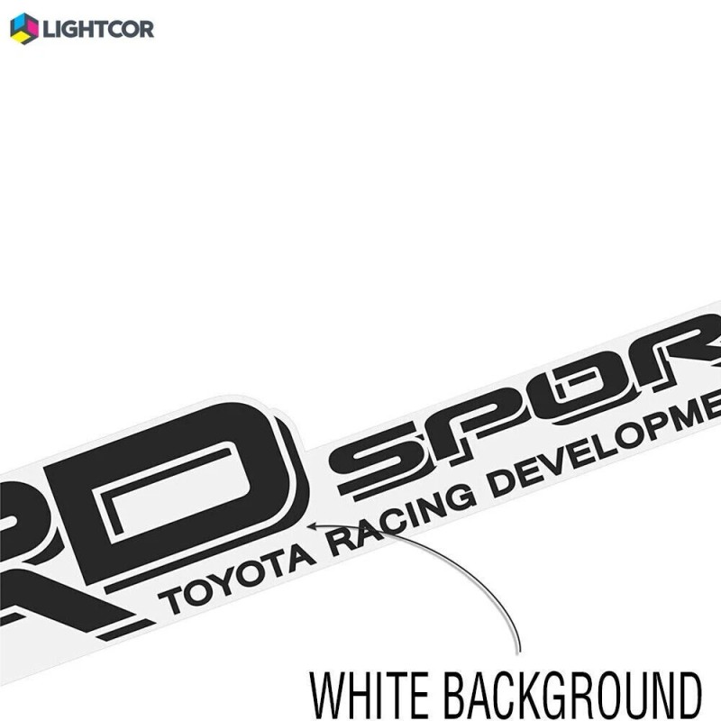 LIGHTCOR TRD SPORT TOYOTA RACING DEVELOPMENT Truck Decals Set of
