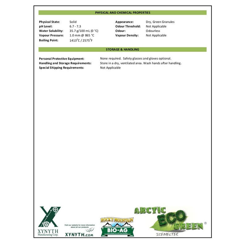 Arctic Eco Green Anti-Corrosive All Natural Child, Pet and Concrete