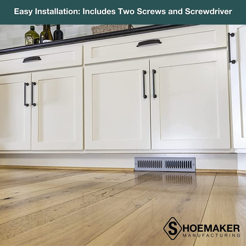 Shoemaker Manufacturing Cement Gray, 2x10, Premium Toe Space Grille, All