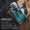 VULKIT Cartera de viaje con bloqueo RFID para hombres y