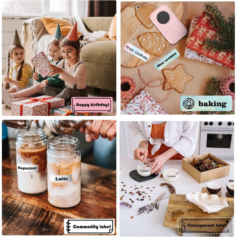 Phomemo Label Maker Machine, D30 Portable Handheld Bluetooth Mini Label