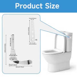 yongyongbuy Toilet Flush Handle – Alloy Cistern Lever Replacement Kit, Victorian Style Universal Fit