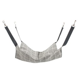 BLOOPIC Cat Hammock, Cat Hammock, For Cages, Thin, Perfect for Spring and Summer, Washable, Pets, Playground, Breathable, Sun-soaking, Cat Paw Pattern, Checkered Pattern, Load Capacity 22.0 lbs (10 kg