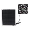 10W Solar Panel Fan Kit Waterproof Cooling Ventilator for Dog