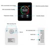 White Infrared CO2 Detector Realtime Reading Accurate Carbon Dioxide Temperature