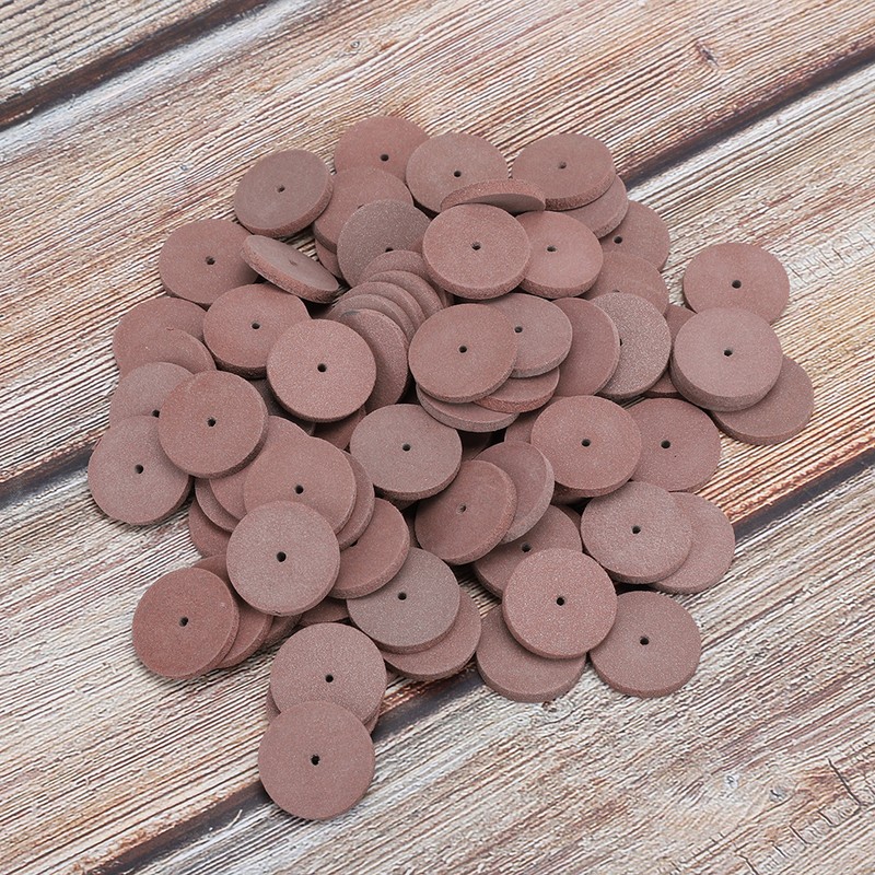 100pcs Rubber Polishing Wheel for Metal Dental Mini Drill Grinder