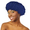 Donna Gorro Ducha Mujer Reutilizable Impermeable Accesorio Viaje Spa Grande Unidad Azul Marino