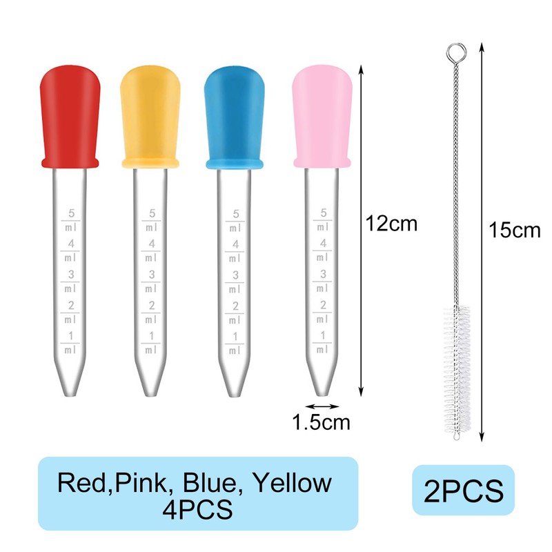 Neoreser Pack of 4 Pipette, Pipette 5 ml and 2