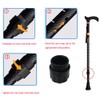 DeaHea 2 Pack Walking Cane Tightening Nut Replacement Walking Stick