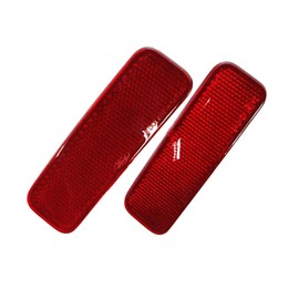 Riloer Red Rear Bumper Reflectors for F0rd Transit Van/Custom/Connect Tourneo Ourneo/Connect, 1778456, BK21-515C0-AA, Pack of 2