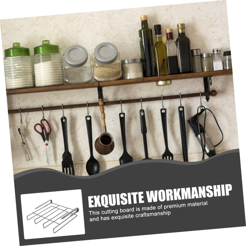 ULTECHNOVO Stainless Steel Cutting Board Storage Holder Punching Kitchen Organizer