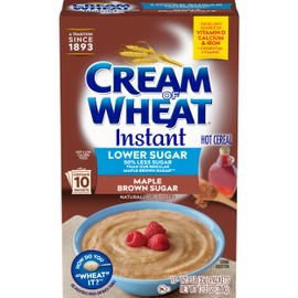 Cream of Wheat Instant Lower Sugar Maple Brown Sugar, 10 Packets