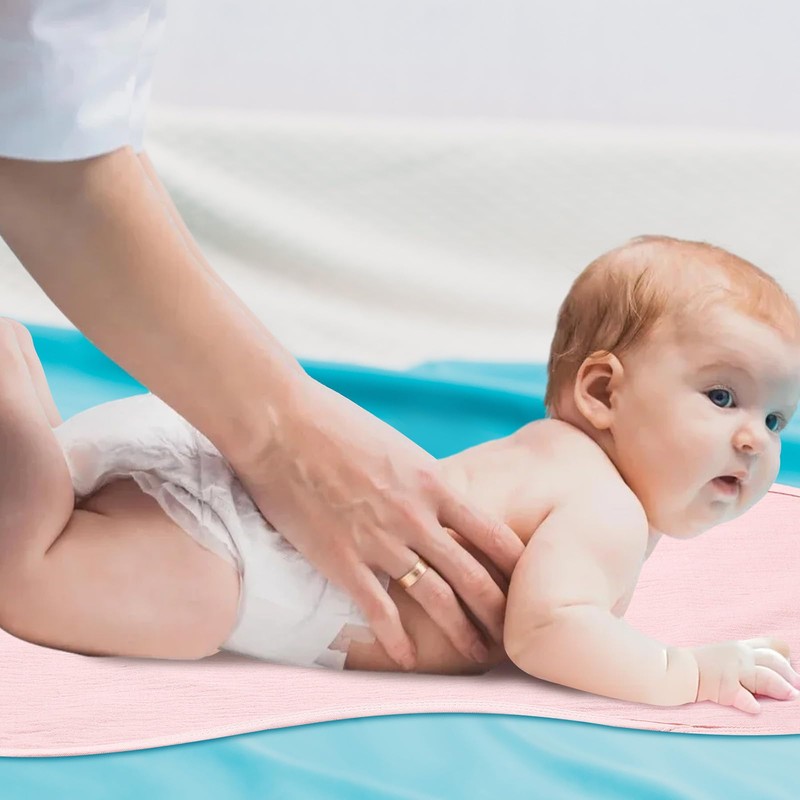Hahafelt 3 Pcs Changing Pad Liners Fits in Peanut Shape