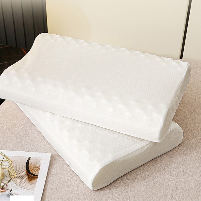 Adults Soft Latex Bed Pillow Cervical Support Pillow for Sleeping