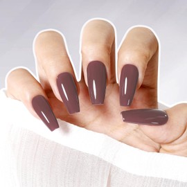 Gellen Nude Gel Nail Polish French Manicure Nude Gel Polish No Wipe 18ml/0.61oz Soak Off Reflective UV Gel for Nail Manicure Salon DIY Nail Art, Color 402