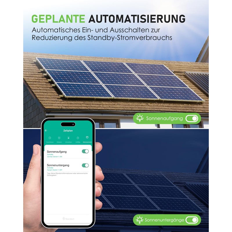 GreenSun Electricity Meter for Socket, WLAN Socket, Electricity Meter for