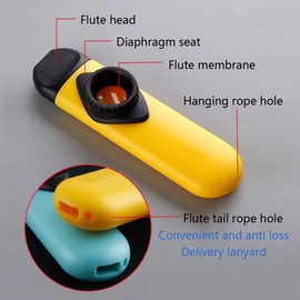 HuaDmaing Kazoo Set，Simple and Fun Kazoo for Kids and Adults，Musical Accompaniment for Guitar and Ukulele，Safe Durable and Portable Beginner Music Instruments Set，Perfect Birthday Gift (Yellow)