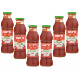 Mutti Organic Tomato Puree (Passata), 19.7 oz. Pack of 6
