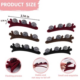 Braided Hair Clip for Girls Womens Double Layer Braided Hair Accessories Sparkling Hair Clips Nonslip Hair Clips for Girls 6 PCS Duckbill Hair Barrettes for Thin Thick Hair