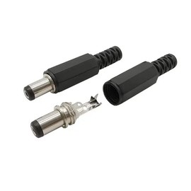 Wixine 10Pcs 12V 3A 5.5 x 2.1 mm Plastic Male Plugs DC022 DC Power Socket Female Jack Screw Nut Panel Mount Connector