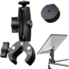 Starlink Mini Mount, Universally Adjustable Angle Clamp Mount, Adjustable Clamp Mount for RV Ladders, Guardrails and Roof Rack, Starlink Mini Accessories, Compatible with Original Pipe Adapter