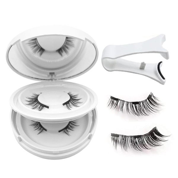Elara Craft Magnetic Eyelashes with Applicator,Reusable Magnetic Eyelashes Natural Look,Easy
