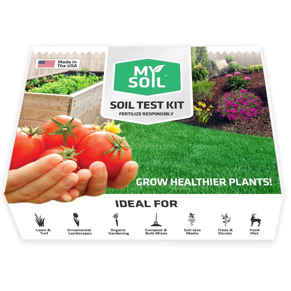 MySoil Soil Test Kit, Unlock Your Lawn & Garden Potential,