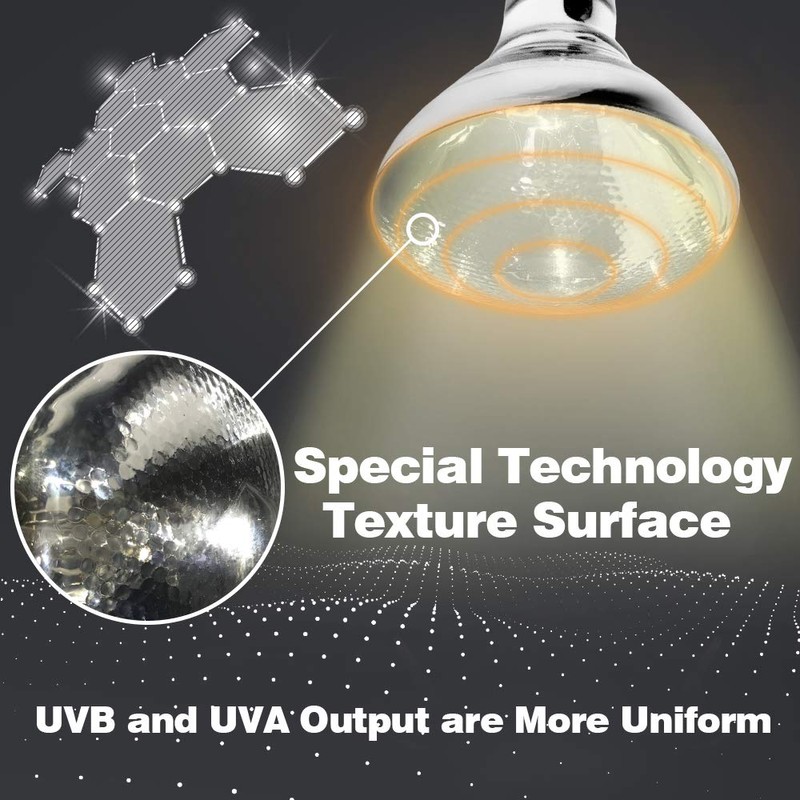 LUCKY HERP 100 Watt UVA+UVB Full Spectrum Vapor Heat Lamp