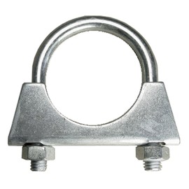 AllTrade Direct 2 x Universal Exhaust Clip U Bolt 45mm 1 3/4” Zinc Plated Aerial Tubing Clamp