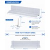 23'' Silicone Sink Splash Guard for Kitchen Sink Front Edge,